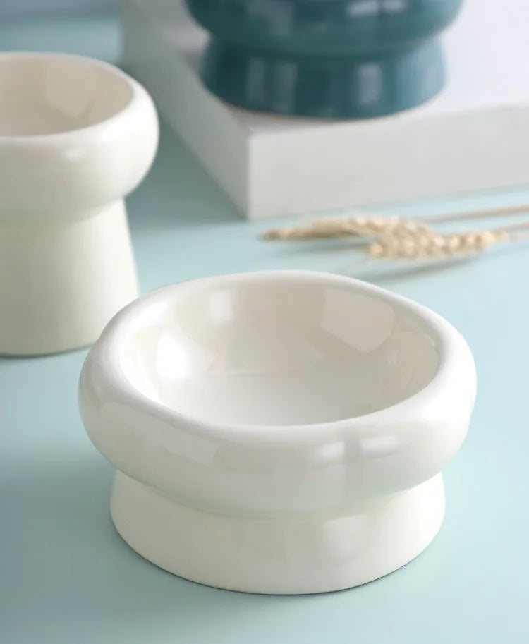 Bol surélever pour chat en céramique