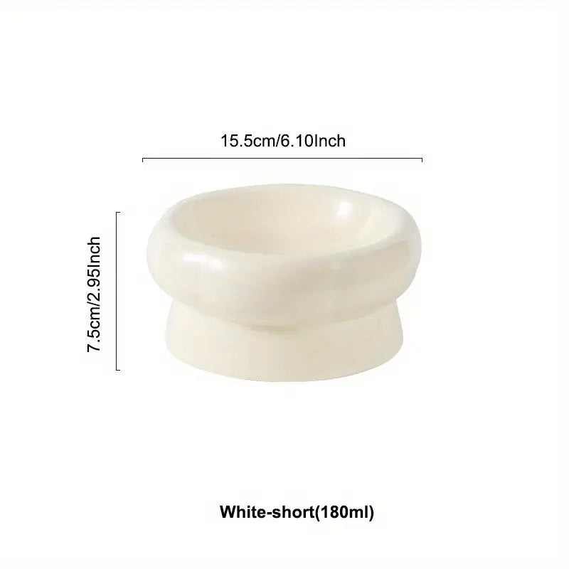 Bol surélever pour chat en céramique